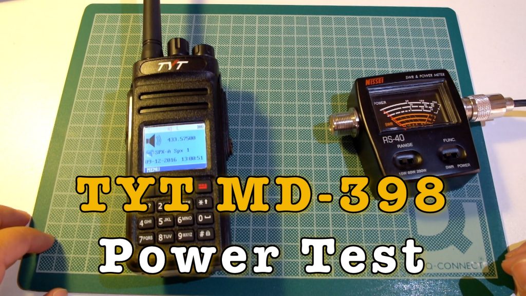 TYT MD-398 Power Test