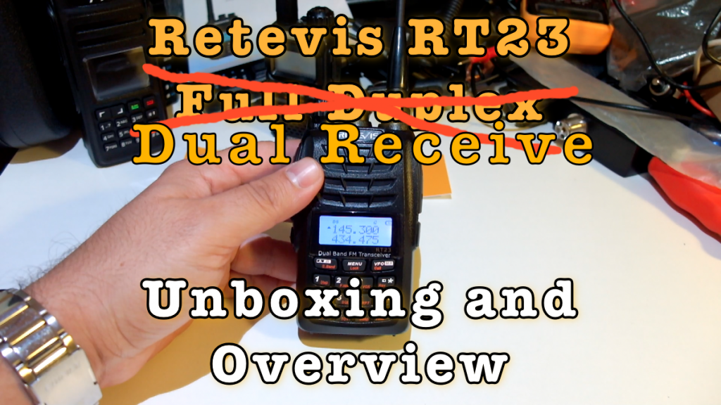 Retevis RT23 Dual Receive Unboxing